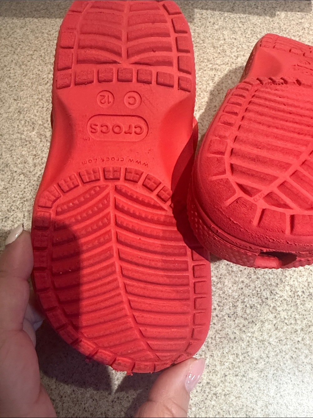 Crocs Kids Classic Clog in Red size 12c - Picture 6 of 8